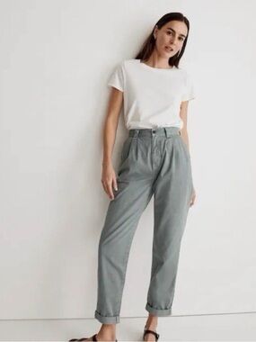 Madewell light blue/grey Cropped Chino Pants